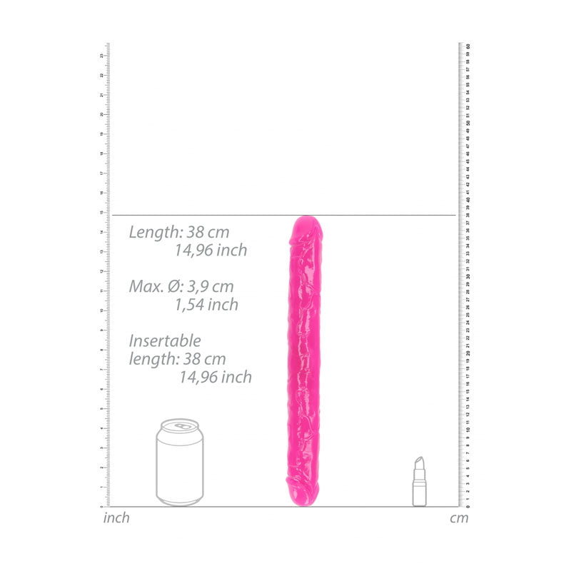 Buy REALROCK 38 cm Double Dong Glow - Pink - Pink 38 cm (15'') Double Dong at NZ’s Mega Adult Toys Store. Discover premium sex toys with discreet shipping at the best price in NZ