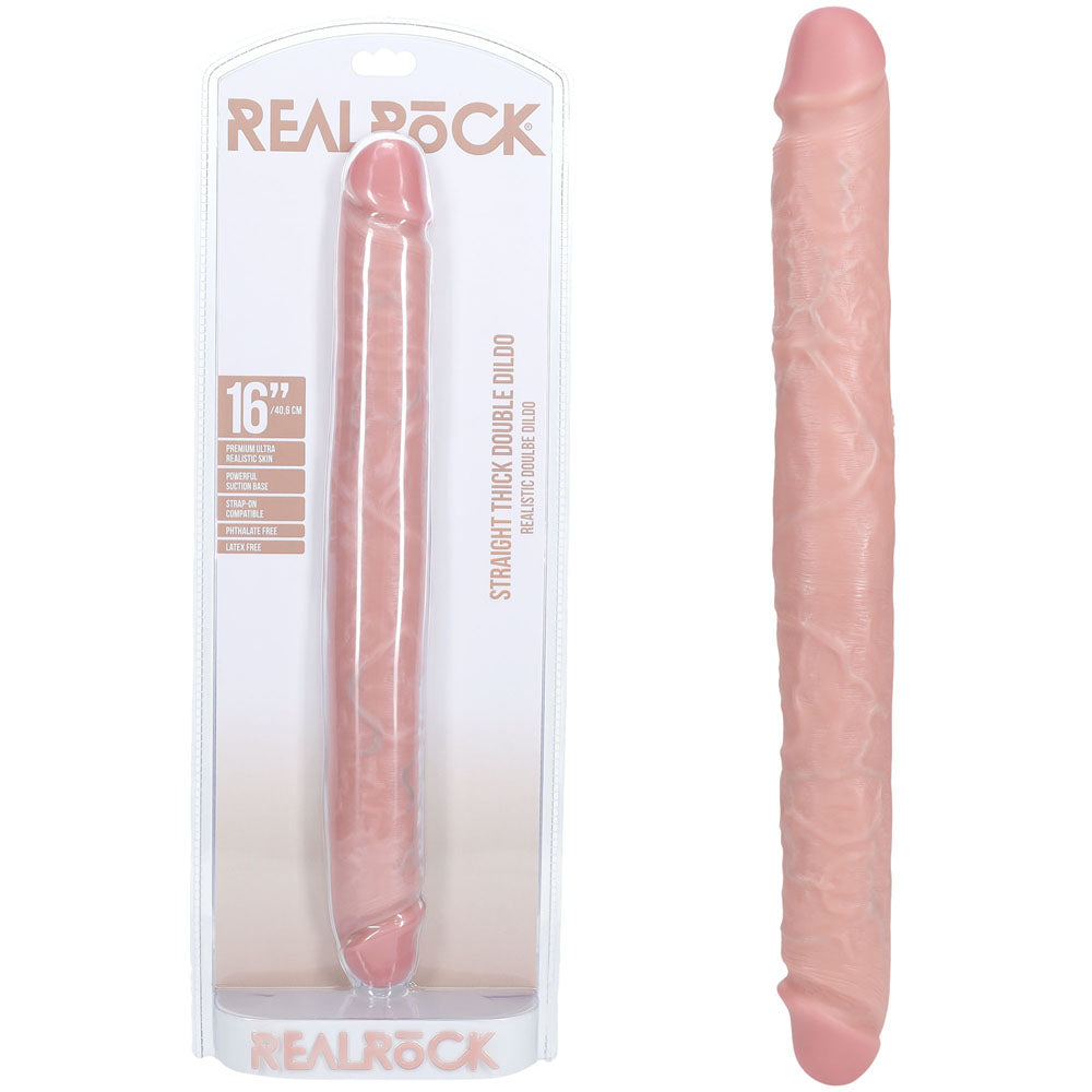 Buy REALROCK 40cm Thick Double Dildo - Flesh - Flesh 40 cm (16'') Thick Double Dong at NZ’s Mega Adult Toys Store. Discover premium sex toys with discreet shipping at the best price in NZ