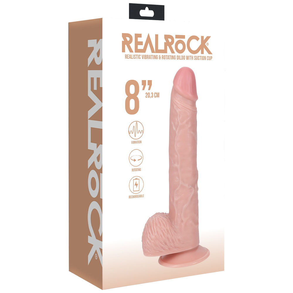 Buy REALROCK 20cm Vibrating + Rotating Cock + Balls - Flesh - Flesh 20.3 cm (8'') USB Rechargeable Vibrating and Rotating Dong at NZ’s Mega Adult Toys Store. Discover premium sex toys with discreet shipping at the best price in NZ