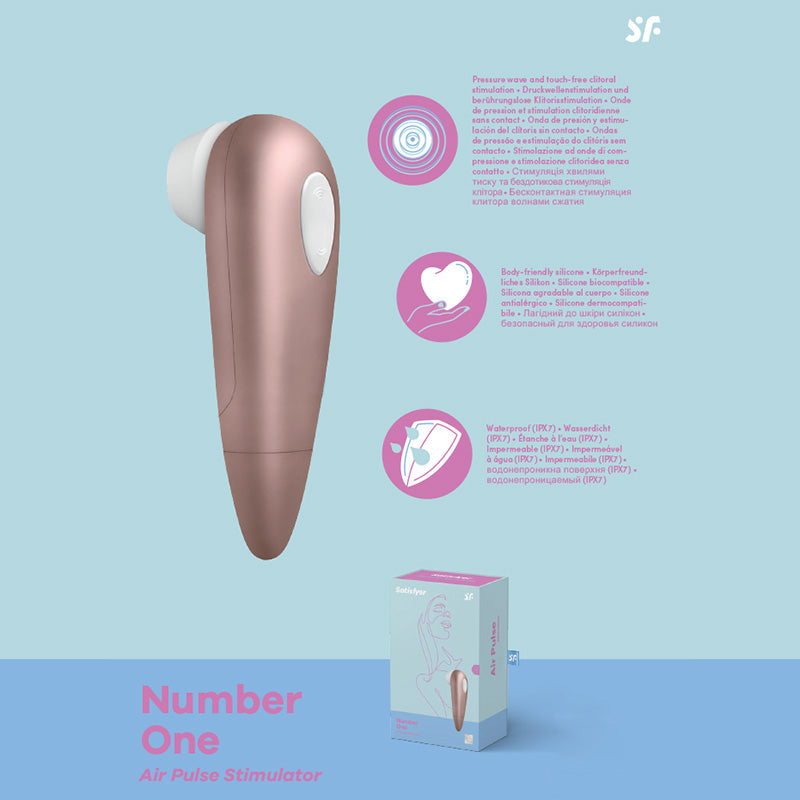 Buy Satisfyer Number 1 - Rose Gold Touch - Free Clitoral Stimulator at NZ’s Mega Adult Toys Store. Discover premium sex toys with discreet shipping at the best price in NZ