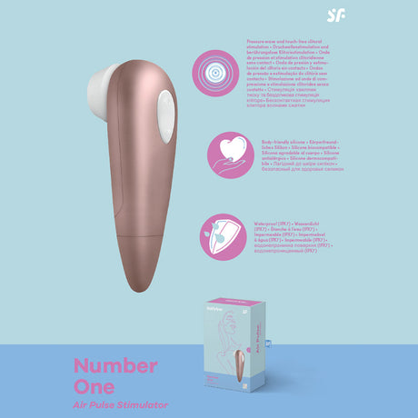 Buy Satisfyer Number 1 - Rose Gold Touch - Free Clitoral Stimulator at NZ’s Mega Adult Toys Store. Discover premium sex toys with discreet shipping at the best price in NZ