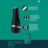 Buy Satisfyer Men Classic - Black/Silver Stroker at NZ’s Mega Adult Toys Store. Discover premium sex toys with discreet shipping at the best price in NZ