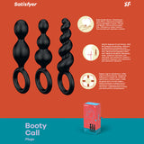 Buy Satisfyer Booty Call - Black Butt Plugs - Set of 3 at NZ’s Mega Adult Toys Store. Discover premium sex toys with discreet shipping at the best price in NZ