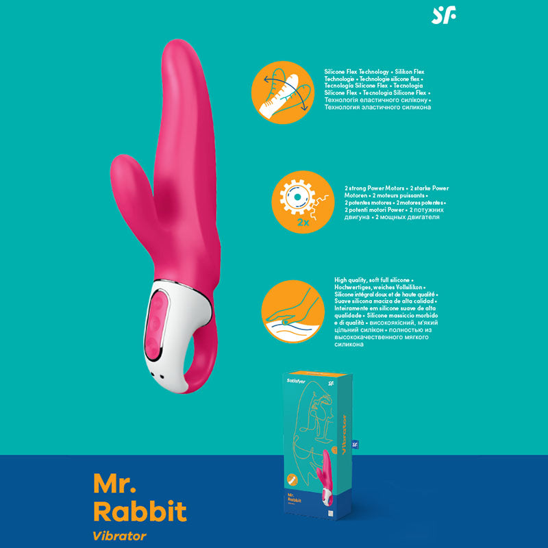 Buy Satisfyer Vibes - Mister Rabbit - Pink USB Rechargeable Rabbit Vibrator at NZ’s Mega Adult Toys Store. Discover premium sex toys with discreet shipping at the best price in NZ