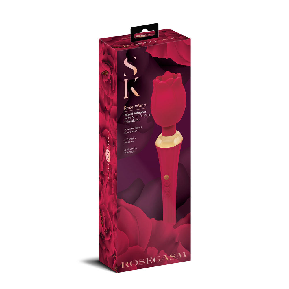 Buy Secret Kisses Rosegasm Rose Wand - Rose Red 30.5 cm USB Rechargeable Massager Wand at NZ’s Mega Adult Toys Store. Discover premium sex toys with discreet shipping at the best price in NZ