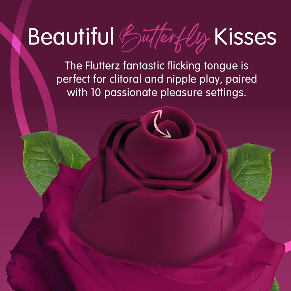 Buy Skins Rose Buddies - The Rose Flutterz - Purple USB Rechargeable Flicking Rose Stimulator at NZ’s Mega Adult Toys Store. Discover premium sex toys with discreet shipping at the best price in NZ