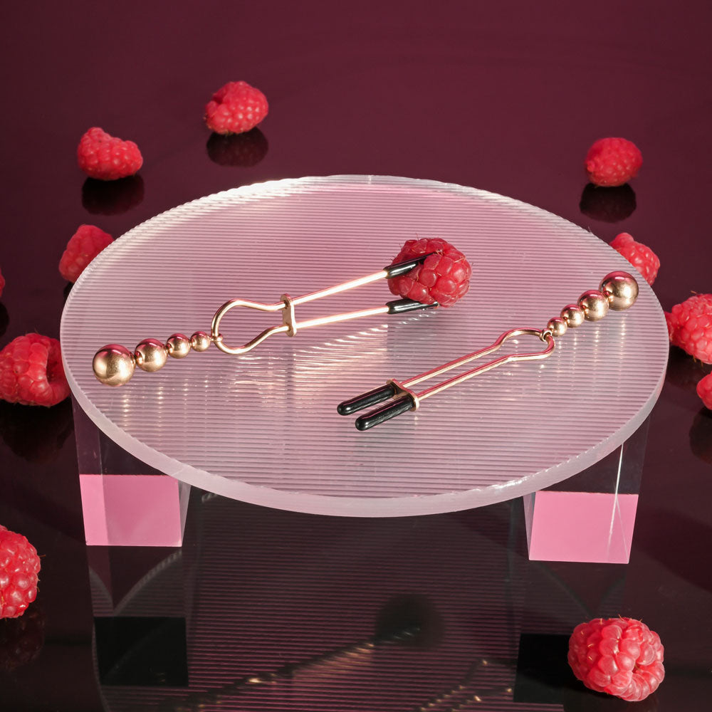 Buy Selopa BEADED NIPPLE CLAMPS - Rose Gold - Rose Gold Nipple Clamps - Set of 2 at NZ’s Mega Adult Toys Store. Discover premium sex toys with discreet shipping at the best price in NZ