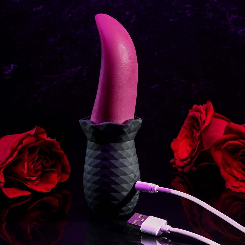 Buy Selopa TONGUE TEASER - Pink/Black USB Rechargeable Vibrating Tongue Stimulator at NZ’s Mega Adult Toys Store. Discover premium sex toys with discreet shipping at the best price in NZ