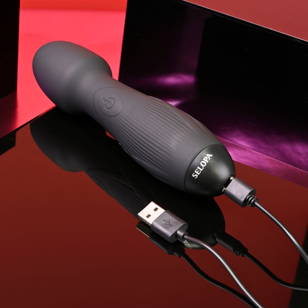 Buy Selopa POWER TRIP - Black 18.8 cm USB Rechargeable Massage Wand at NZ’s Mega Adult Toys Store. Discover premium sex toys with discreet shipping at the best price in NZ