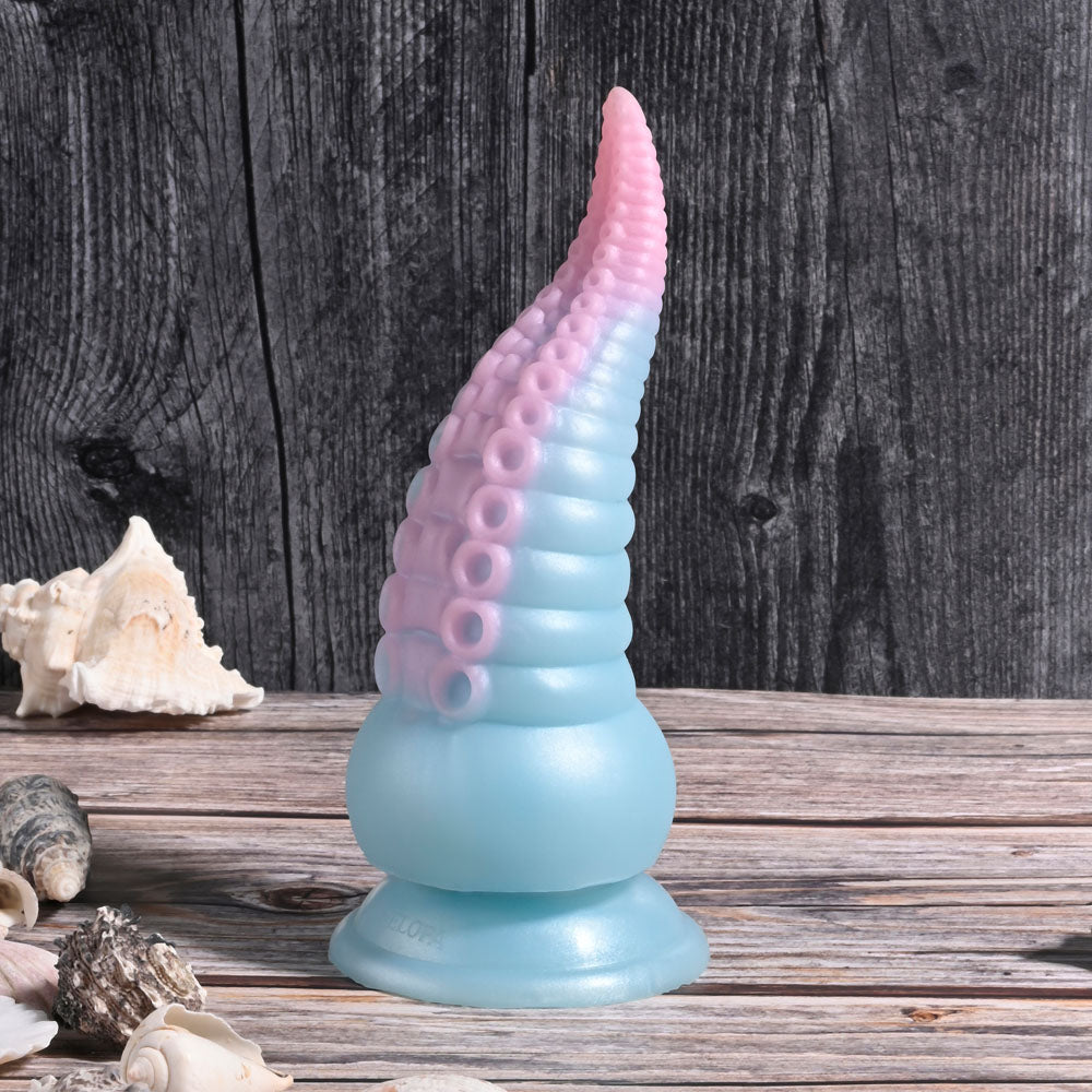 Buy Selopa STUCK ON YOU - Blue/Pink 19 cm USB Rechargeable Vibrating Tentacle Fantasy Dildo at NZ’s Mega Adult Toys Store. Discover premium sex toys with discreet shipping at the best price in NZ