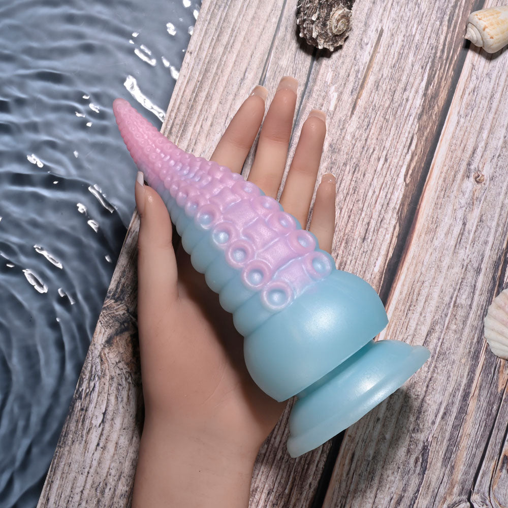 Buy Selopa STUCK ON YOU - Blue/Pink 19 cm USB Rechargeable Vibrating Tentacle Fantasy Dildo at NZ’s Mega Adult Toys Store. Discover premium sex toys with discreet shipping at the best price in NZ