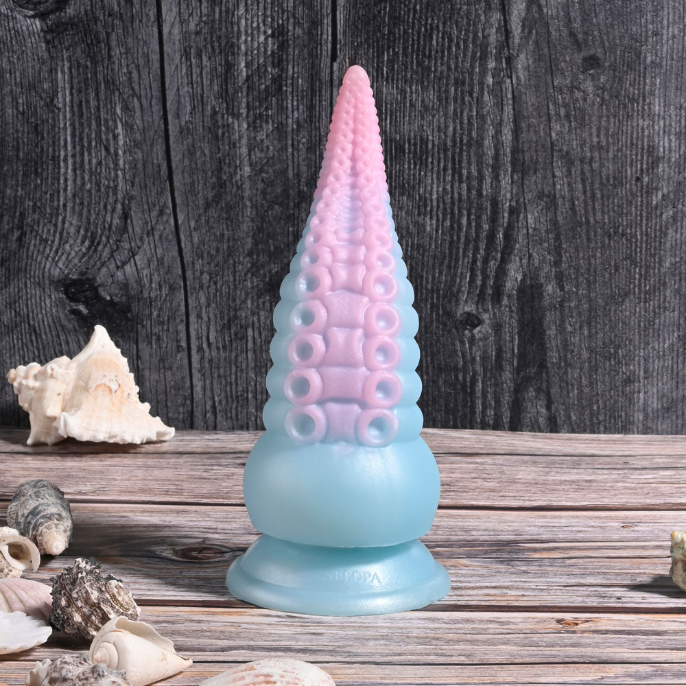 Buy Selopa STUCK ON YOU - Blue/Pink 19 cm USB Rechargeable Vibrating Tentacle Fantasy Dildo at NZ’s Mega Adult Toys Store. Discover premium sex toys with discreet shipping at the best price in NZ