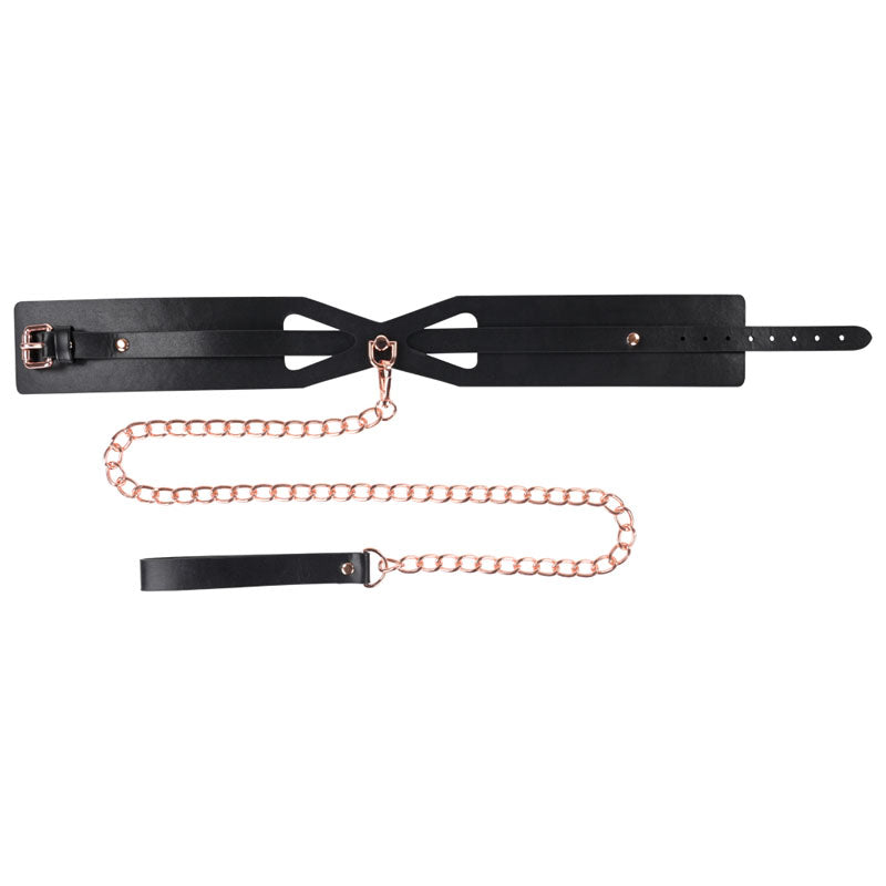 Buy Sex & Mischief Brat Collar & Leash - Rose Gold/Black Restraint at NZ’s Mega Adult Toys Store. Discover premium sex toys with discreet shipping at the best price in NZ