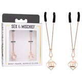 Buy Sex & Mischief Brat Pearl Nipple Clips - Rose Gold - Set of 2 at NZ’s Mega Adult Toys Store. Discover premium sex toys with discreet shipping at the best price in NZ