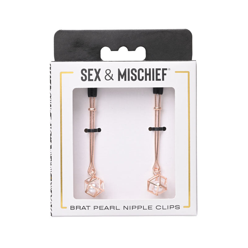 Buy Sex & Mischief Brat Pearl Nipple Clips - Rose Gold - Set of 2 at NZ’s Mega Adult Toys Store. Discover premium sex toys with discreet shipping at the best price in NZ