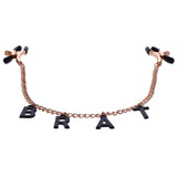 Buy Sex & Mischief Brat Charmed Nipple Clamps - Rose Gold Nipple Clamps with 45 cm Chain at NZ’s Mega Adult Toys Store. Discover premium sex toys with discreet shipping at the best price in NZ