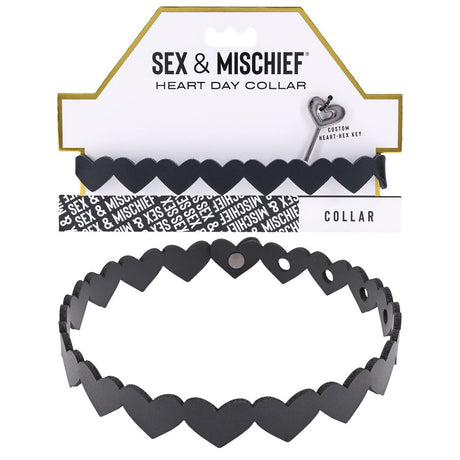 Buy Sex & Mischief Heart Day Collar - Black Collar at NZ’s Mega Adult Toys Store. Discover premium sex toys with discreet shipping at the best price in NZ