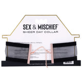 Buy Sex & Mischief Sheer Day Collar - Black Collar at NZ’s Mega Adult Toys Store. Discover premium sex toys with discreet shipping at the best price in NZ