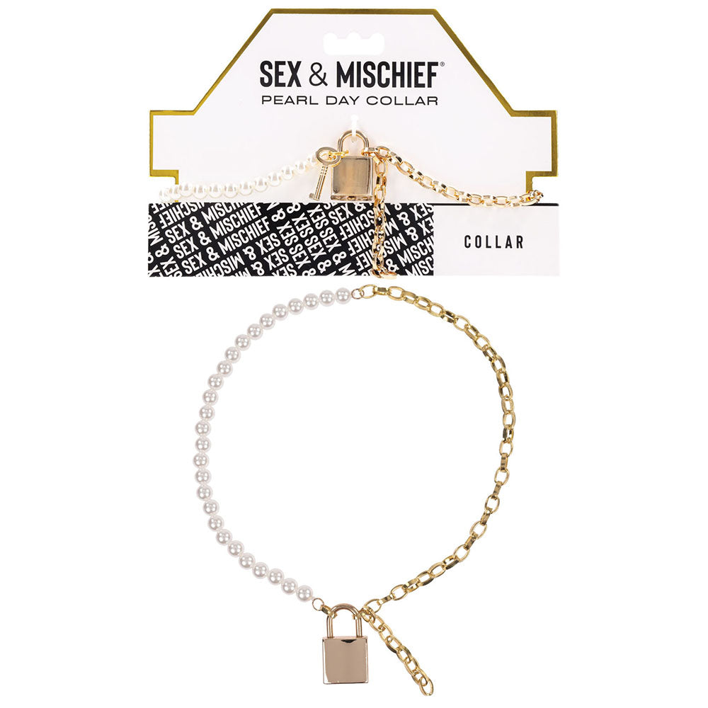 Buy Sex & Mischief Pearl Day Collar - Pearl/Gold Necklace at NZ’s Mega Adult Toys Store. Discover premium sex toys with discreet shipping at the best price in NZ