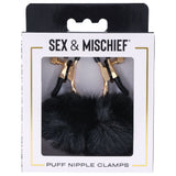 Buy Sex & Mischief Puff Nipple Clamps - Black/Gold Nipple Clamps - Set of 2 at NZ’s Mega Adult Toys Store. Discover premium sex toys with discreet shipping at the best price in NZ