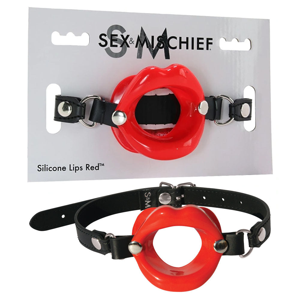 Buy Sex & Mischief Silicone Lips Mouth Gag - Red - Red Mouth Restraint at NZ’s Mega Adult Toys Store. Discover premium sex toys with discreet shipping at the best price in NZ