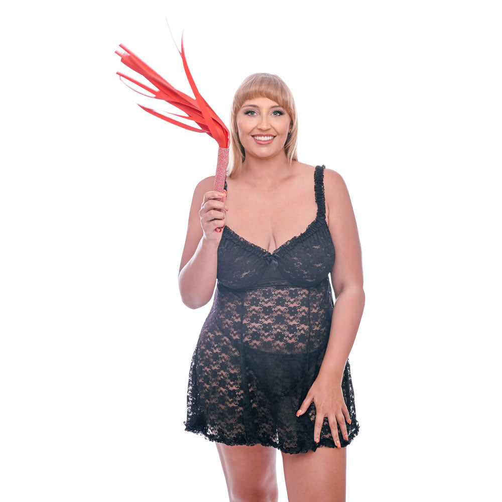 Buy Sex & Mischief Amor Sparkle Flogger - Red 33 cm Flogger Whip at NZ’s Mega Adult Toys Store. Discover premium sex toys with discreet shipping at the best price in NZ