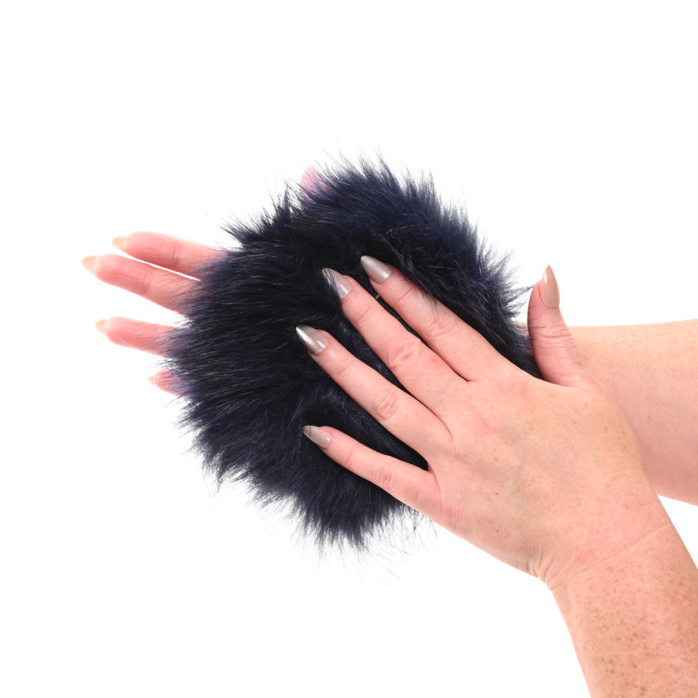 Buy Sex & Mischief Cougar Spiked Sensory Glove - Navy Blue Furry Glove with Metal Spikes at NZ’s Mega Adult Toys Store. Discover premium sex toys with discreet shipping at the best price in NZ