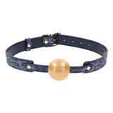 Buy Sex & Mischief Cougar Ball Gag - Navy Blue/Gold Mouth Restraint at NZ’s Mega Adult Toys Store. Discover premium sex toys with discreet shipping at the best price in NZ