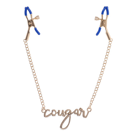 Buy Sex & Mischief Cougar Nipple Clamps - Gold Nipple Clamps with 33 cm Chain at NZ’s Mega Adult Toys Store. Discover premium sex toys with discreet shipping at the best price in NZ