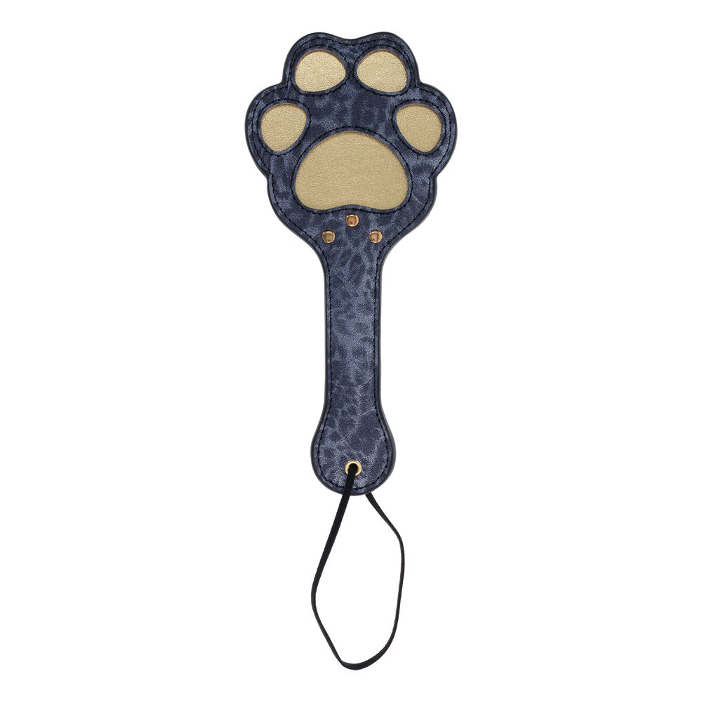 Buy Sex & Mischief Cougar Paw Paddle - Navy Blue/Gold Spanking Paddle at NZ’s Mega Adult Toys Store. Discover premium sex toys with discreet shipping at the best price in NZ