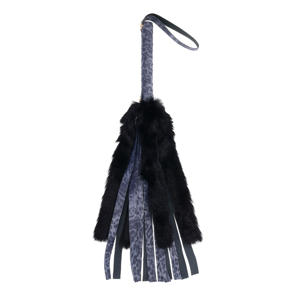 Buy Sex & Mischief Cougar Faux Fur Flogger - Navy Blue/Black Furry Flogger Whip at NZ’s Mega Adult Toys Store. Discover premium sex toys with discreet shipping at the best price in NZ