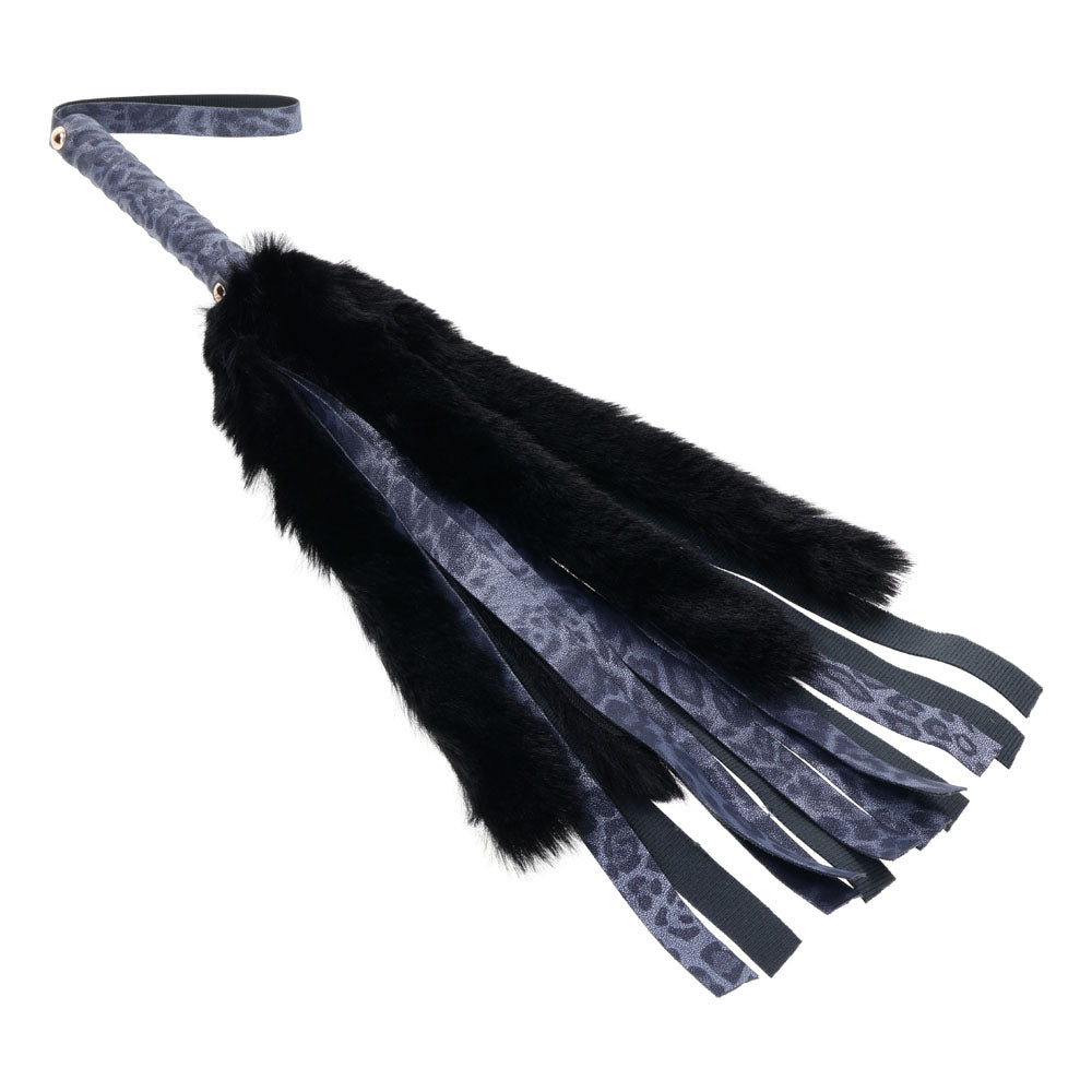 Buy Sex & Mischief Cougar Faux Fur Flogger - Navy Blue/Black Furry Flogger Whip at NZ’s Mega Adult Toys Store. Discover premium sex toys with discreet shipping at the best price in NZ