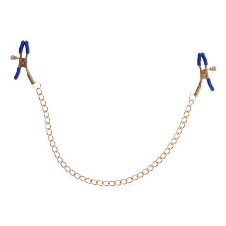 Buy Sex & Mischief Cougar Chained Nipple Clamps - Gold Nipple Clamps with Cougar Chain at NZ’s Mega Adult Toys Store. Discover premium sex toys with discreet shipping at the best price in NZ