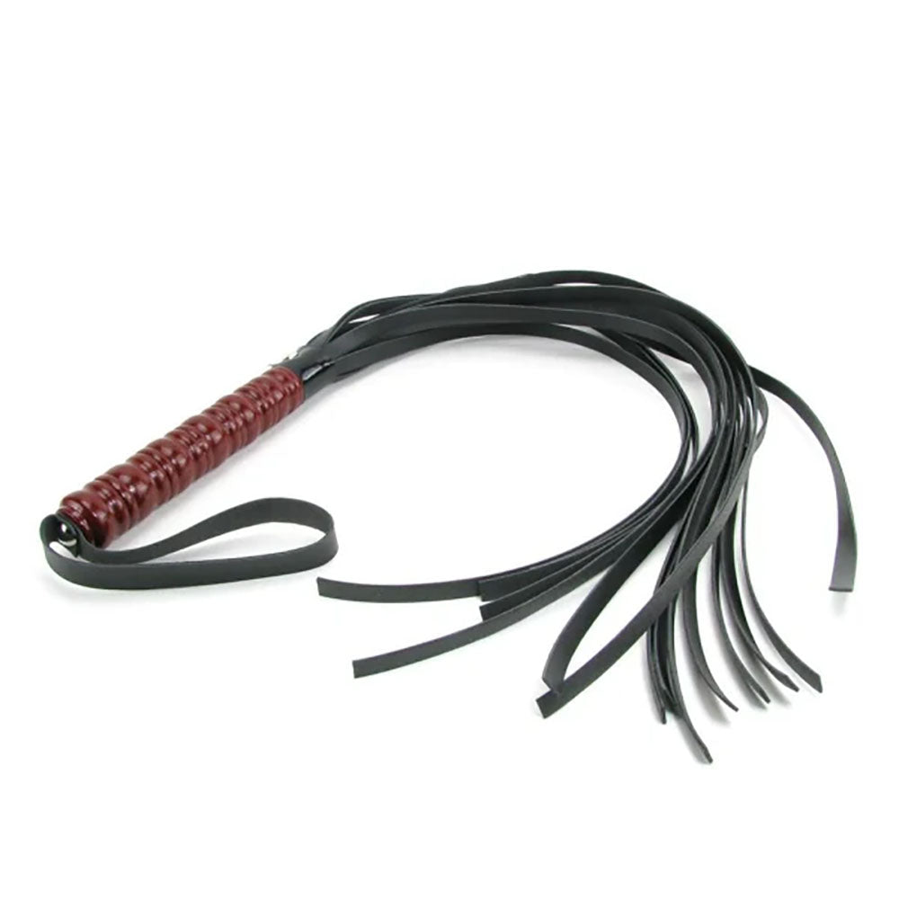 Buy Sex & Mischief Mahogany Flogger - 76 cm Flogger Whip with Wooden Handle at NZ’s Mega Adult Toys Store. Discover premium sex toys with discreet shipping at the best price in NZ