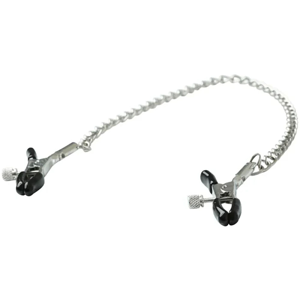 Buy Sex & Mischief Chained Nipple Clamps - Nipple Clamps with 30 cm Chain at NZ’s Mega Adult Toys Store. Discover premium sex toys with discreet shipping at the best price in NZ