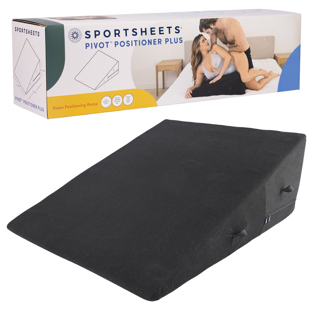 Buy Pivot Positioner Plus - Black XL Foam Position Cushion at NZ’s Mega Adult Toys Store. Discover premium sex toys with discreet shipping at the best price in NZ