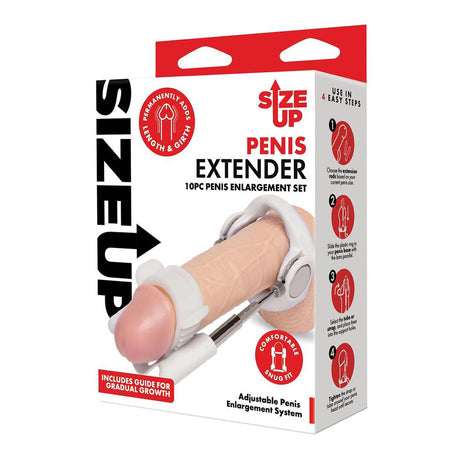 Buy Size Up Penis Extender - White Penis Extender Kit - 10 Piece Set at NZ’s Mega Adult Toys Store. Discover premium sex toys with discreet shipping at the best price in NZ