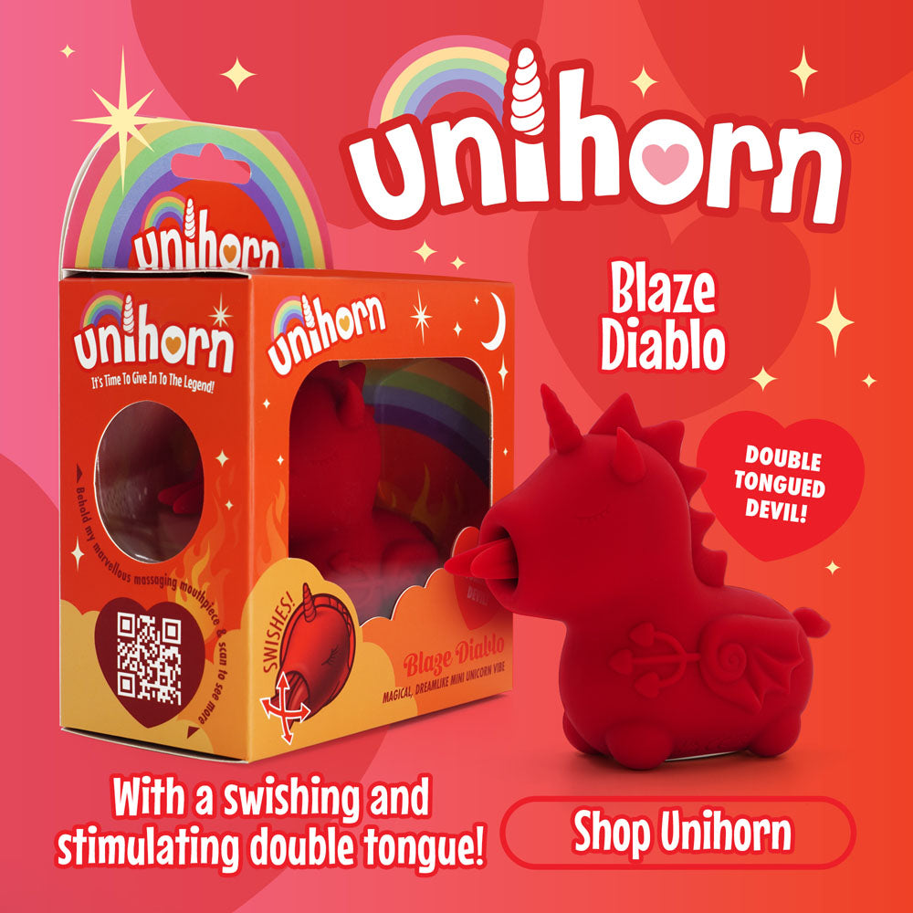 Buy Unihorn - Blaze Diablo - Red USB Rechargeable Forked Tongue Flicking Stimulator at NZ’s Mega Adult Toys Store. Discover premium sex toys with discreet shipping at the best price in NZ