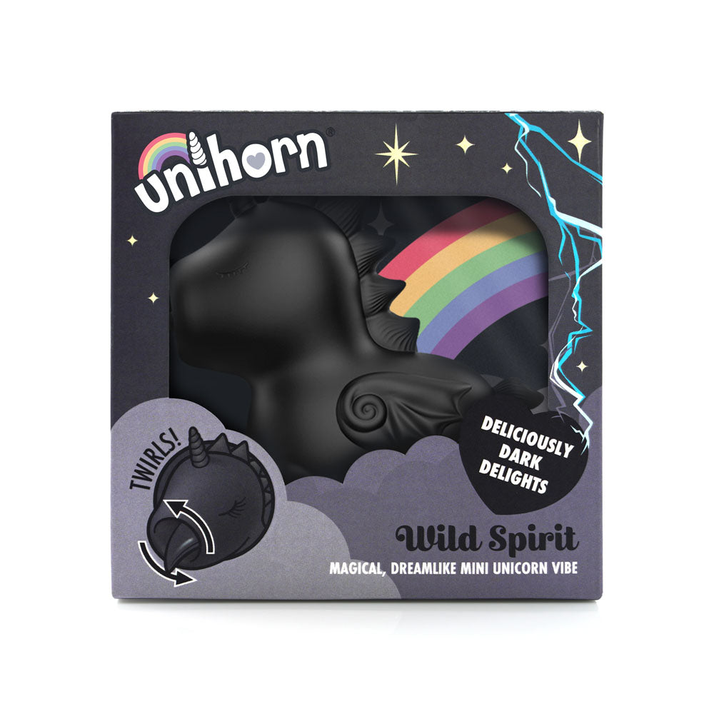 Buy Unihorn - Wild Spirit - Black USB Rechargeable Flicking Stimulator at NZ’s Mega Adult Toys Store. Discover premium sex toys with discreet shipping at the best price in NZ