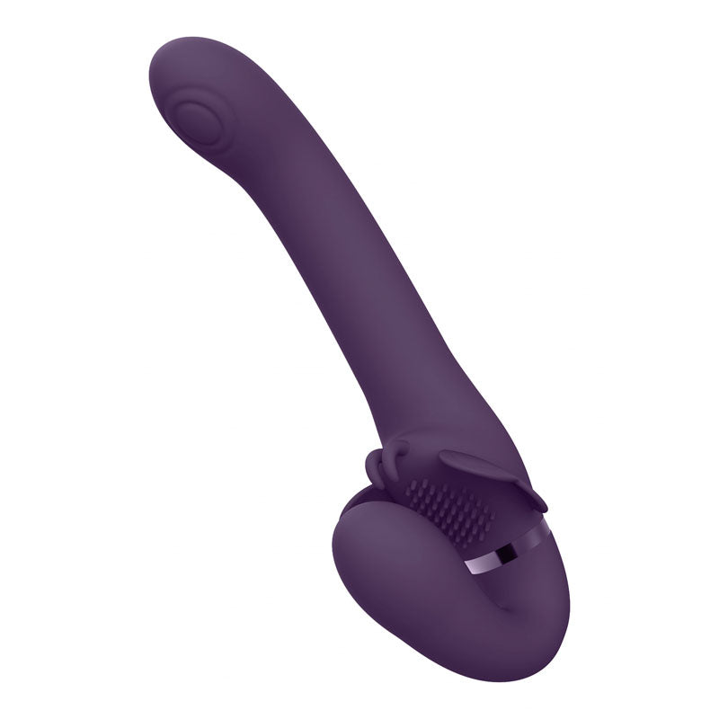 Buy Vive SATU - Purple 23 cm USB Rechargeable Strapless Strap - On at NZ’s Mega Adult Toys Store. Discover premium sex toys with discreet shipping at the best price in NZ