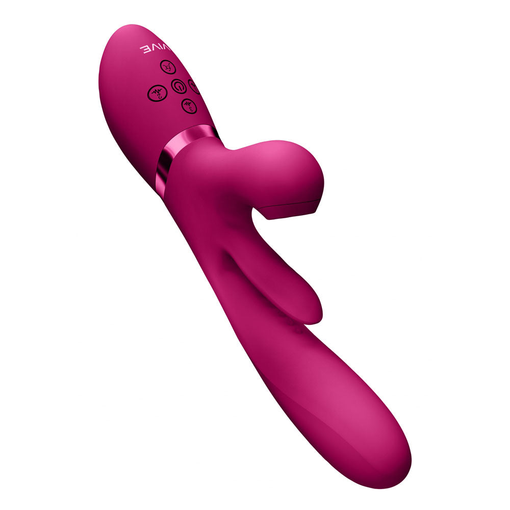 Buy VIVE Ena - Pink - Pink 25 cm USB Rechargeable Thrusting Vibrator with Air Wave Stimulator at NZ’s Mega Adult Toys Store. Discover premium sex toys with discreet shipping at the best price in NZ