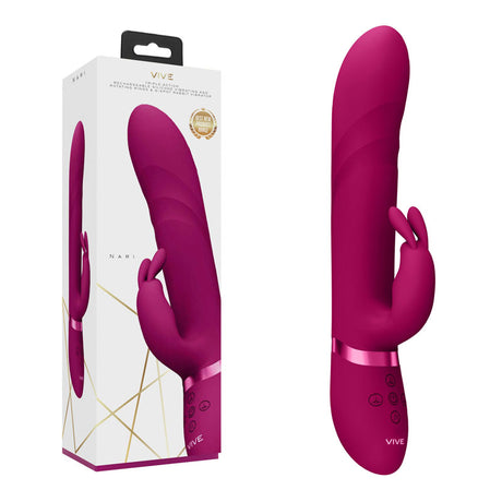 Buy VIVE Nari - Pink - Pink 24.1 cm USB Rechargeable Rabbit Vibrator at NZ’s Mega Adult Toys Store. Discover premium sex toys with discreet shipping at the best price in NZ