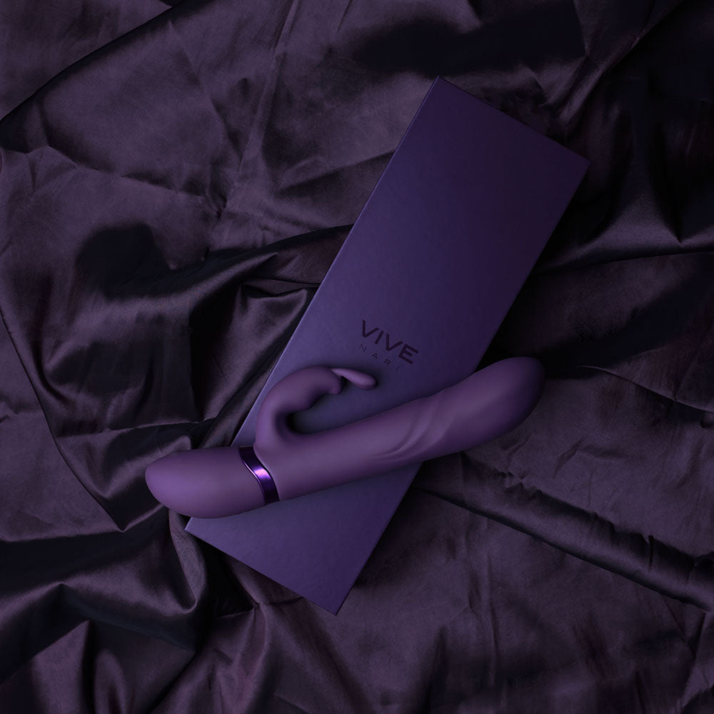 Buy VIVE Nari - Purple - Purple 24.1 cm USB Rechargeable Rabbit Vibrator at NZ’s Mega Adult Toys Store. Discover premium sex toys with discreet shipping at the best price in NZ