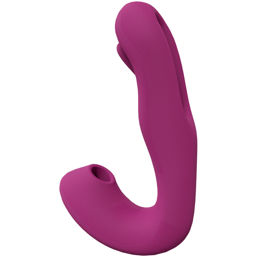 Buy VIVE Yuna - Pink - Pink USB Rechargeable Flapping Vibrator with Air Pulsation at NZ’s Mega Adult Toys Store. Discover premium sex toys with discreet shipping at the best price in NZ