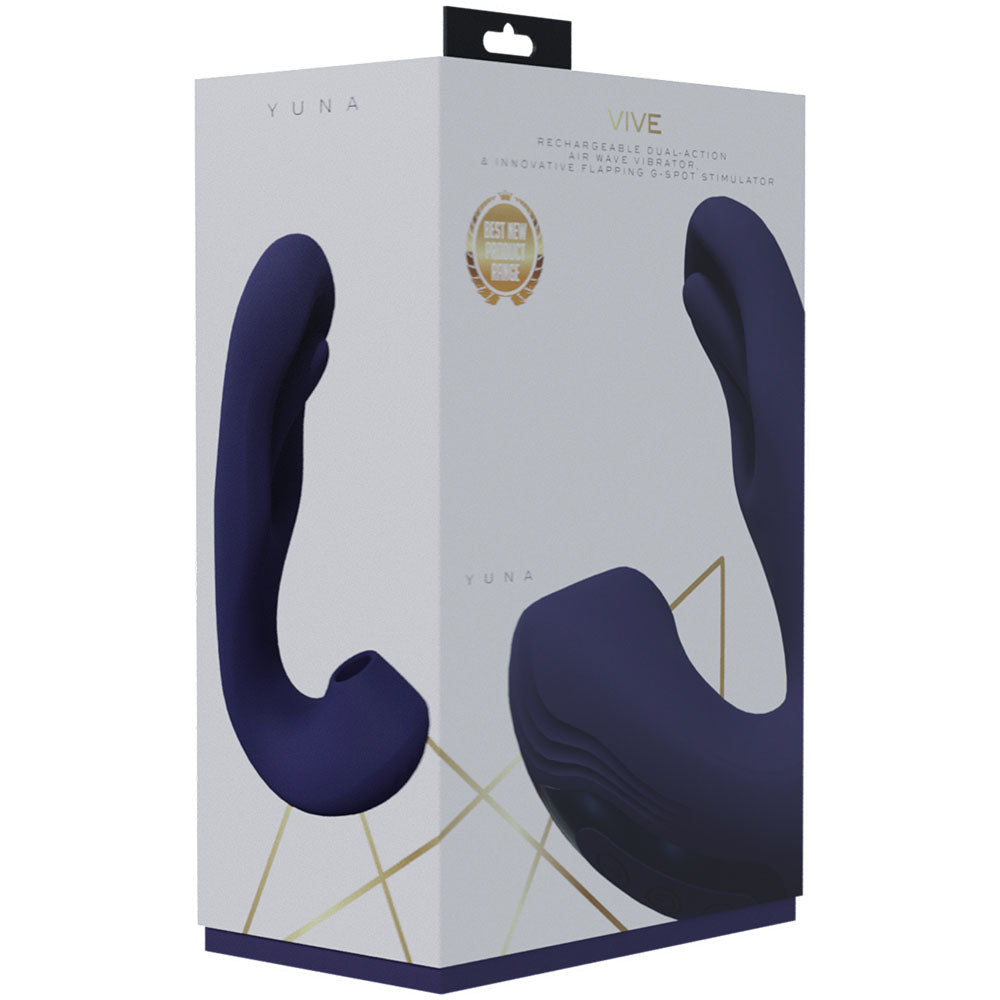 Buy VIVE Yuna - Purple - Purple USB Rechargeable Flapping Vibrator with Air Pulsation at NZ’s Mega Adult Toys Store. Discover premium sex toys with discreet shipping at the best price in NZ