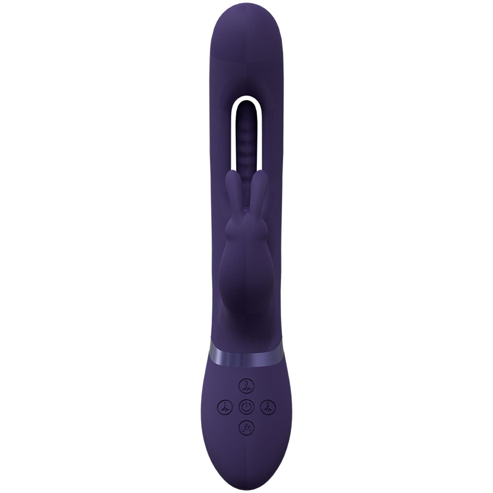 Buy VIVE Mika - Purple - Purple 23.2 cm USB Rechargeable Rabbit Vibrator with Flapping Shaft at NZ’s Mega Adult Toys Store. Discover premium sex toys with discreet shipping at the best price in NZ