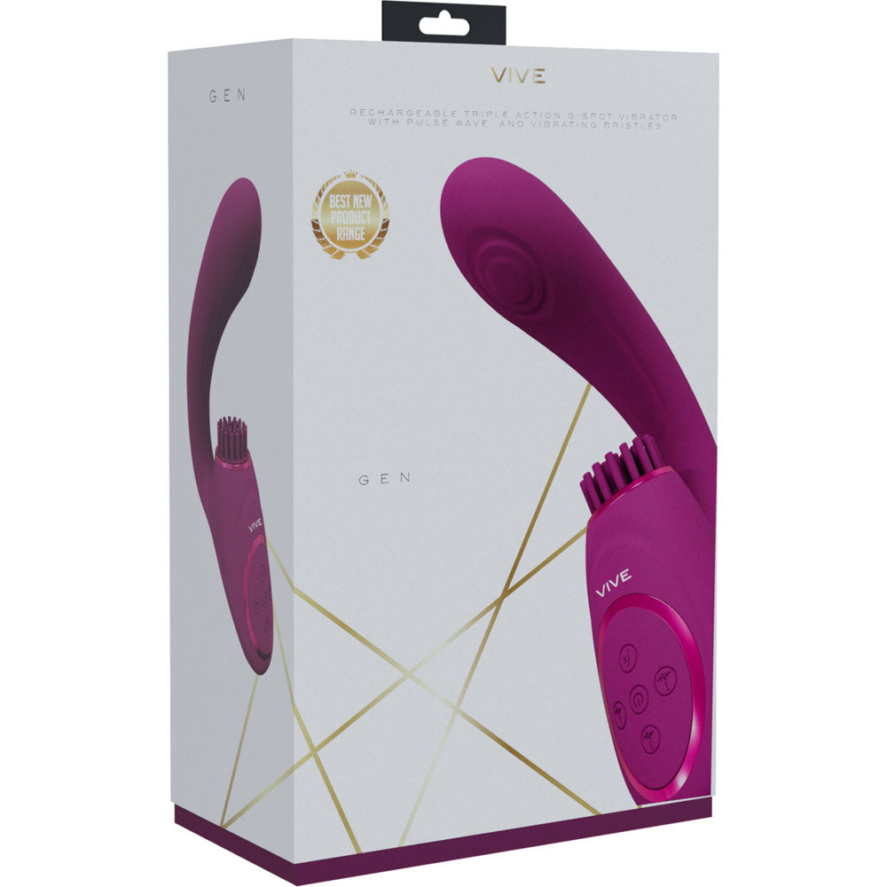 Buy VIVE Gen - Pink - Pink USB Rechargeable Triple Motor Vibrator at NZ’s Mega Adult Toys Store. Discover premium sex toys with discreet shipping at the best price in NZ