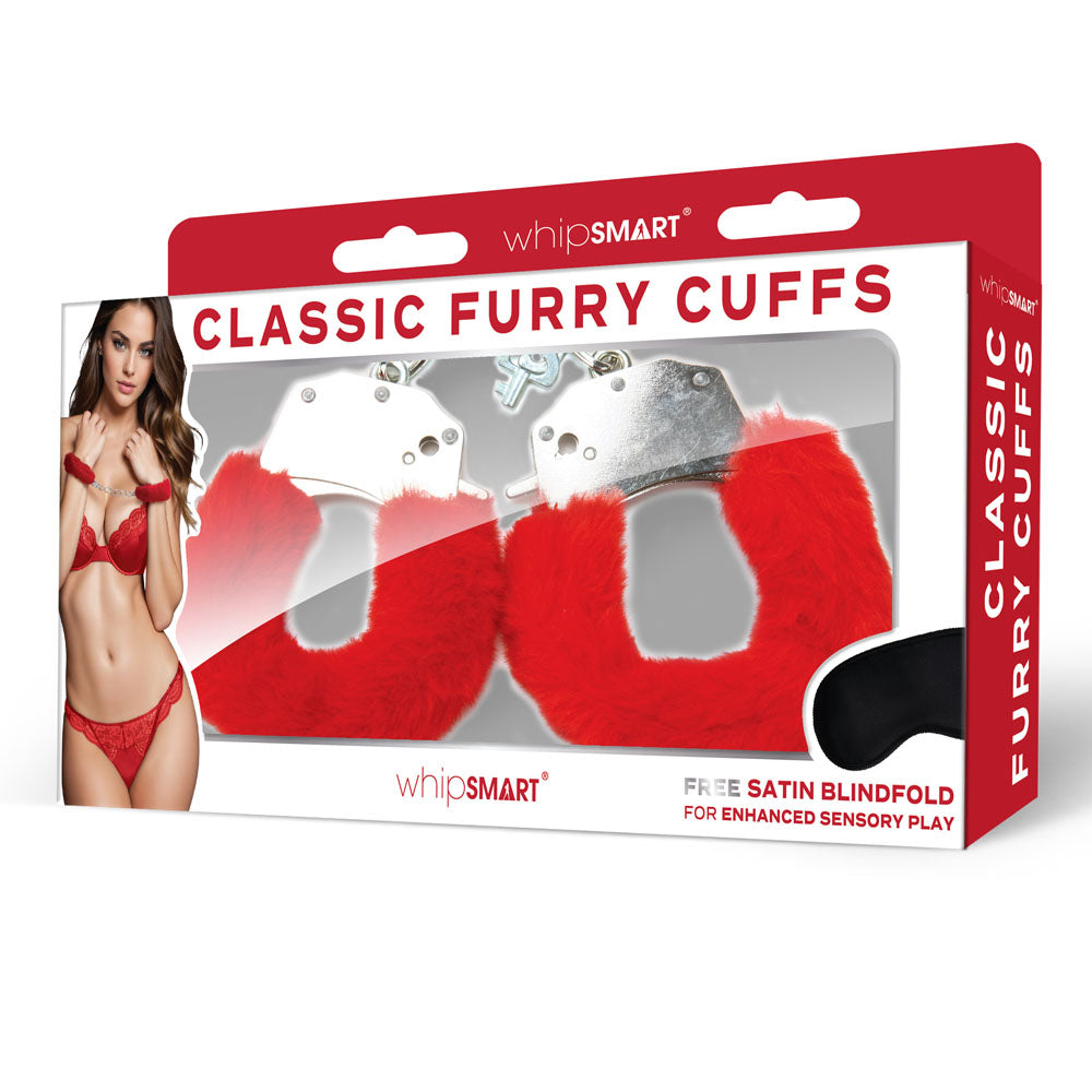 Buy WhipSmart Classic Furry Cuffs - Red - Red Furry Restraints with Bonus Eye Mask at NZ’s Mega Adult Toys Store. Discover premium sex toys with discreet shipping at the best price in NZ