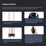 Heres a quick guide for the LuvPump AeroUp Beginners Penis Pump: Step 1 is to seal the silicone sleeve on the cylinder. Step 2 involves applying lubricant to it. Step 3 requires fixing the cylinder, and in Step 4, use the hand-held bulb to create an erection-enhancing vacuum inside.