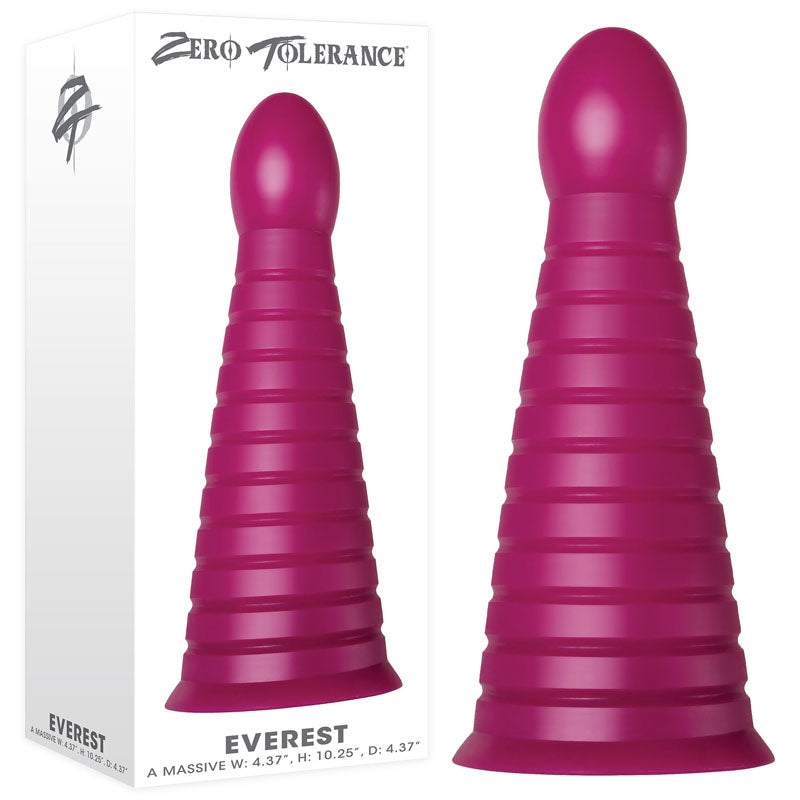 Buy Zero Tolerance Everest - Burgundy Red 26 cm Giant Butt Plug at NZ’s Mega Adult Toys Store. Discover premium sex toys with discreet shipping at the best price in NZ